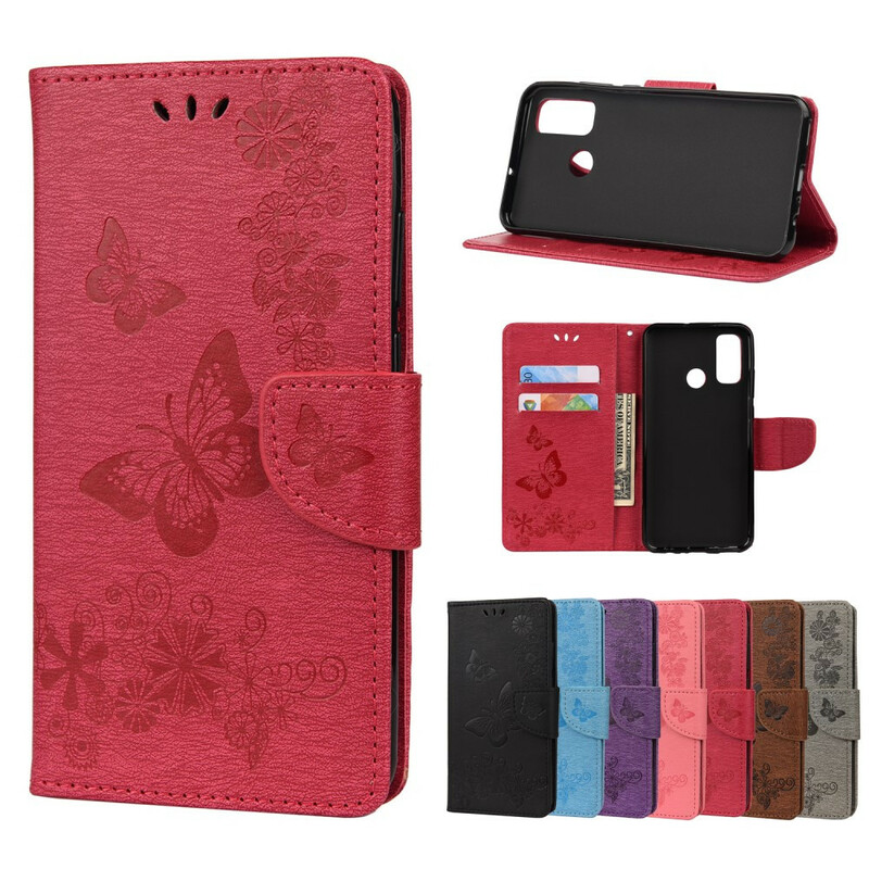 Housse Huawei P smart 2020 Splendides Papillons à Lanière Housse Huawei P smart 2020 Splendides Papillons à Lanière