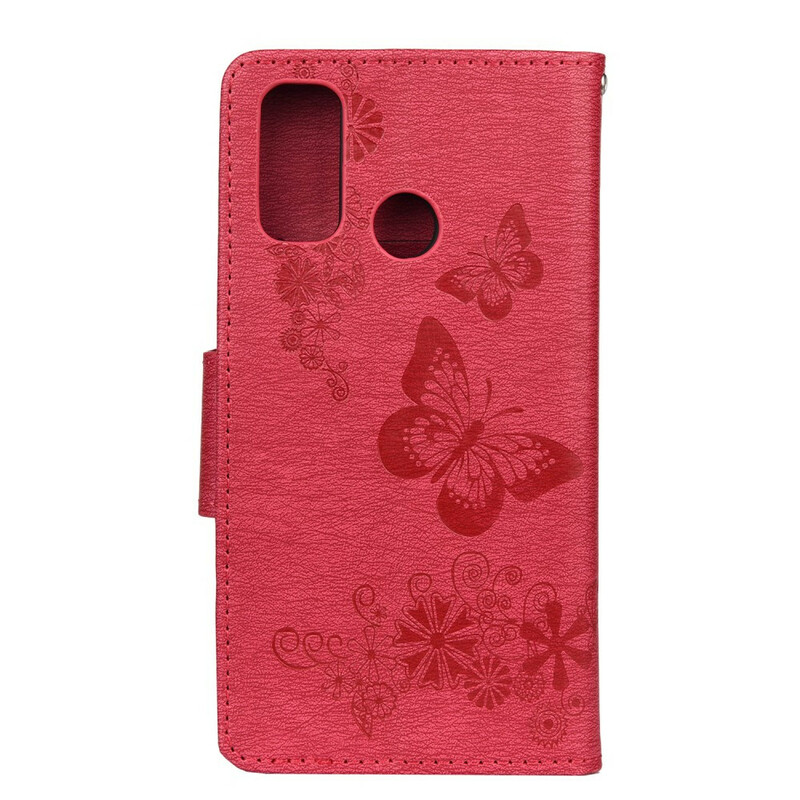Housse Huawei P smart 2020 Splendides Papillons à Lanière Housse Huawei P smart 2020 Splendides Papillons à Lanière