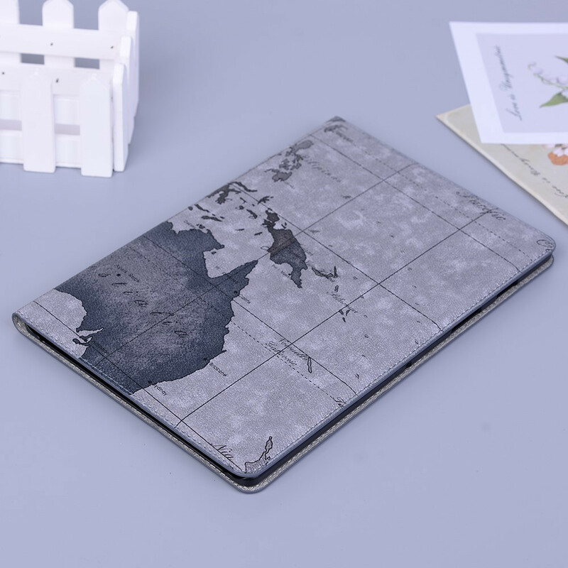 Étui Samsung Galaxy Tab S6 Lite Carte Vintage Étui Samsung Galaxy Tab S6 Lite Carte Vintage