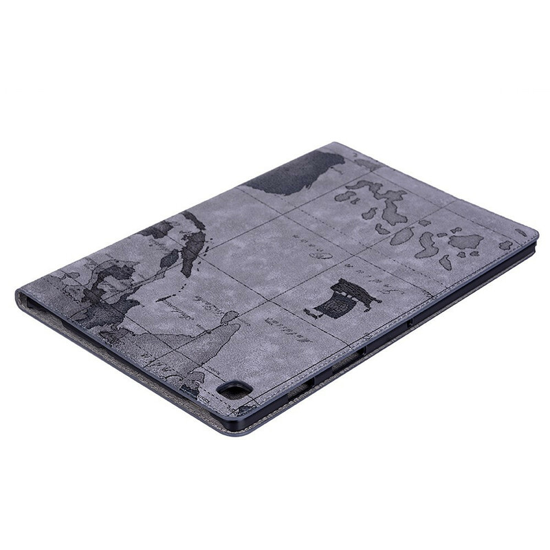 Étui Samsung Galaxy Tab S6 Lite Carte Vintage Étui Samsung Galaxy Tab S6 Lite Carte Vintage