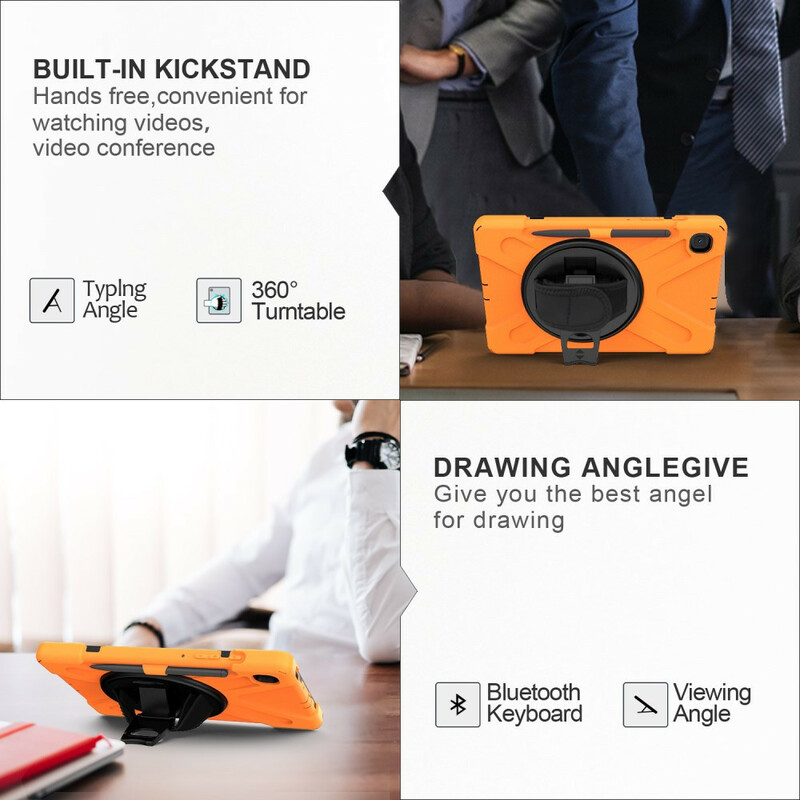 Coque Samsung Galaxy Tab S6 Lite Utra Résistante avec sangle