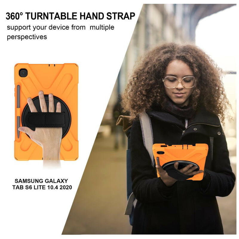 Coque Samsung Galaxy Tab S6 Lite Utra Résistante avec sangle