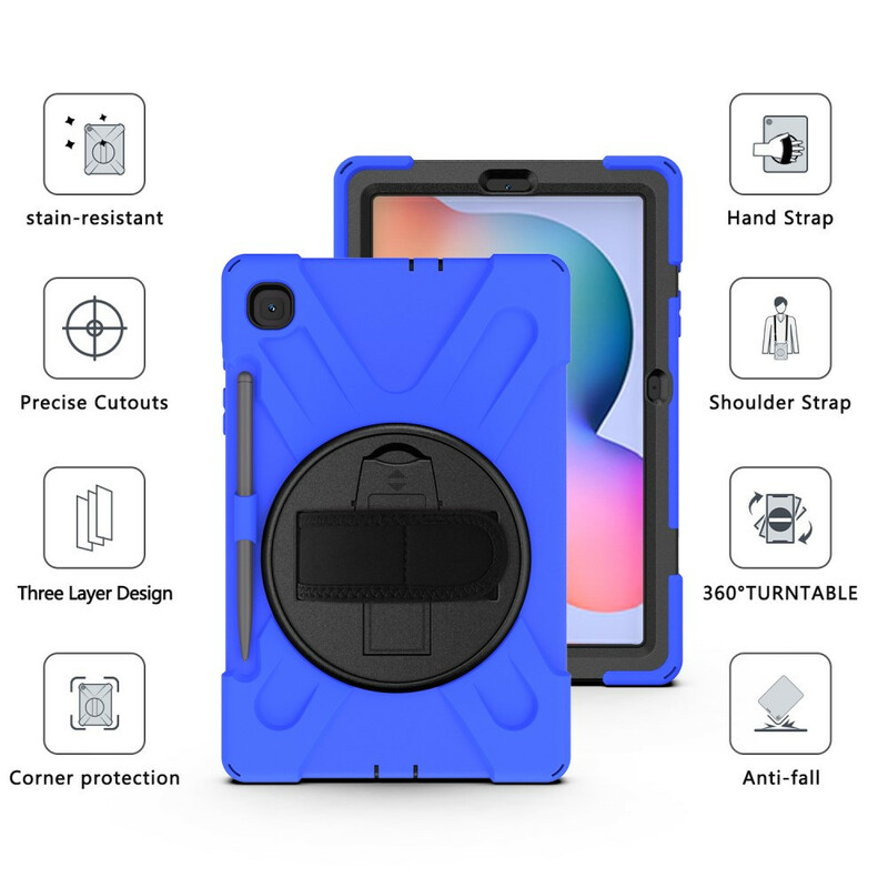 Coque Samsung Galaxy Tab S6 Lite Utra Résistante avec sangle Coque Samsung Galaxy Tab S6 Lite Utra Résistante avec sangle
