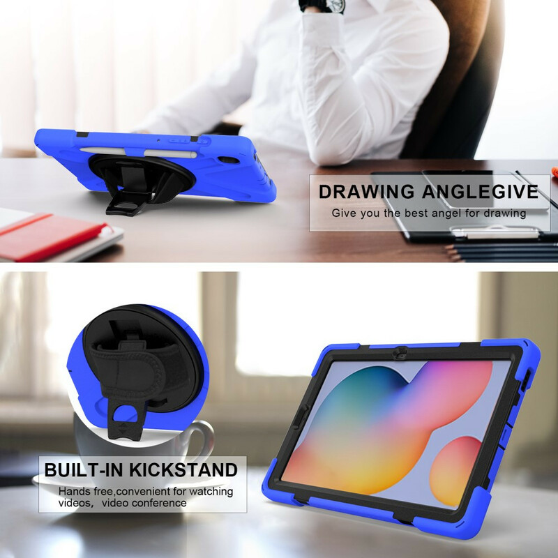 Coque Samsung Galaxy Tab S6 Lite Utra Résistante avec sangle Coque Samsung Galaxy Tab S6 Lite Utra Résistante avec sangle