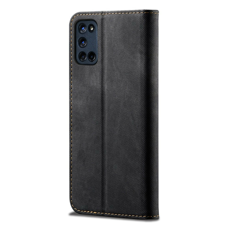 Flip Cover Oppo A72 Simili Cuir Texture Jeans Flip Cover Oppo A72 Simili Cuir Texture Jeans