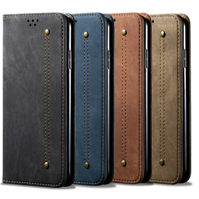 Flip Cover Oppo A72 Simili Cuir Texture Jeans Flip Cover Oppo A72 Simili Cuir Texture Jeans