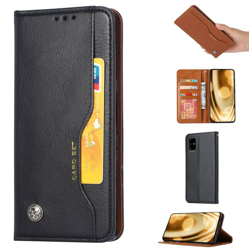 Flip Cover Samsung Galaxy Note 20 Ultra Simili Cuir Porte-Cartes