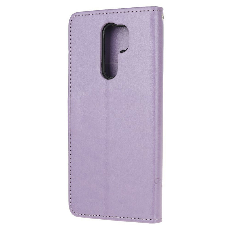 Housse Xiaomi Redmi 9 Papillons et Fleurs D'Asie