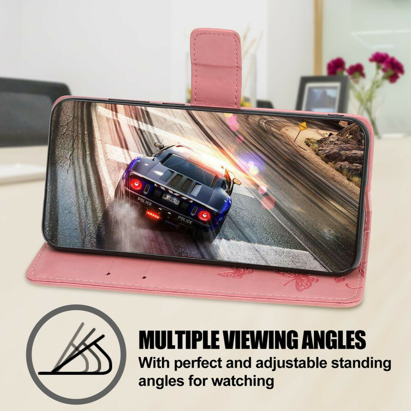 Housse iPhone 12 Max / 12 Pro Florale à Lanière