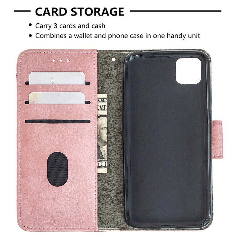 Housse Huawei Y5p Effet Peau de Crocodile Classique