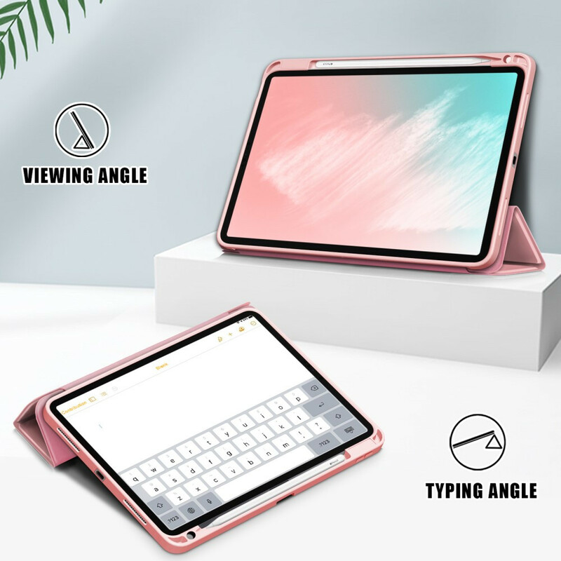 Smart Case iPad Air 10.9" (2020) Simili Cuir Litchi Porte-Stylet