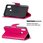 Housse Samsung Galaxy A10s Les Papillons en Vol avec Lanière