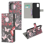 Housse Samsung Galaxy S20 FE Papillons et Fleurs