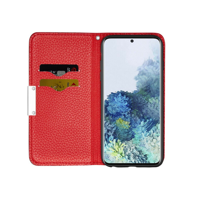 Flip Cover Samsung Galaxy S20 Plus simili Cuir Litchi Ultra Chic Flip Cover Samsung Galaxy S20 Plus simili Cuir Litchi Ultra Chic