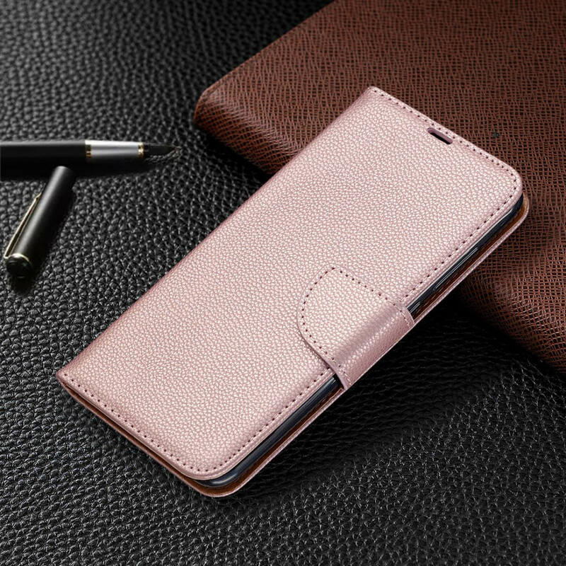 Housse Xiaomi Redmi Note 9 Litchi Rabat Oblique