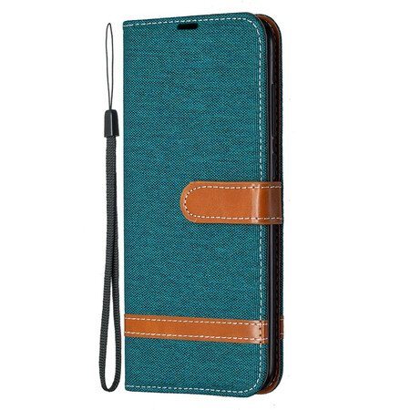 Housse Xiaomi redmi Note 9 Tissu Et Effet Cuir