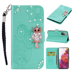 Housse Samsung Galaxy S20 FE Hibou Mandala et Breloque Housse Samsung Galaxy S20 FE Hibou Mandala et Breloque