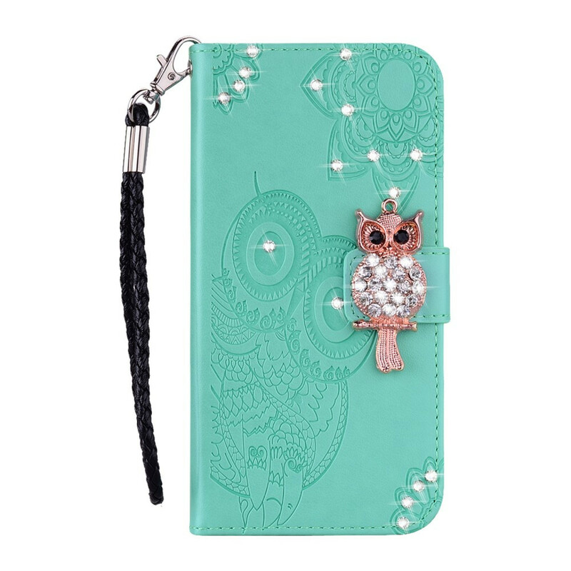 Housse Samsung Galaxy S20 FE Hibou Mandala et Breloque Housse Samsung Galaxy S20 FE Hibou Mandala et Breloque