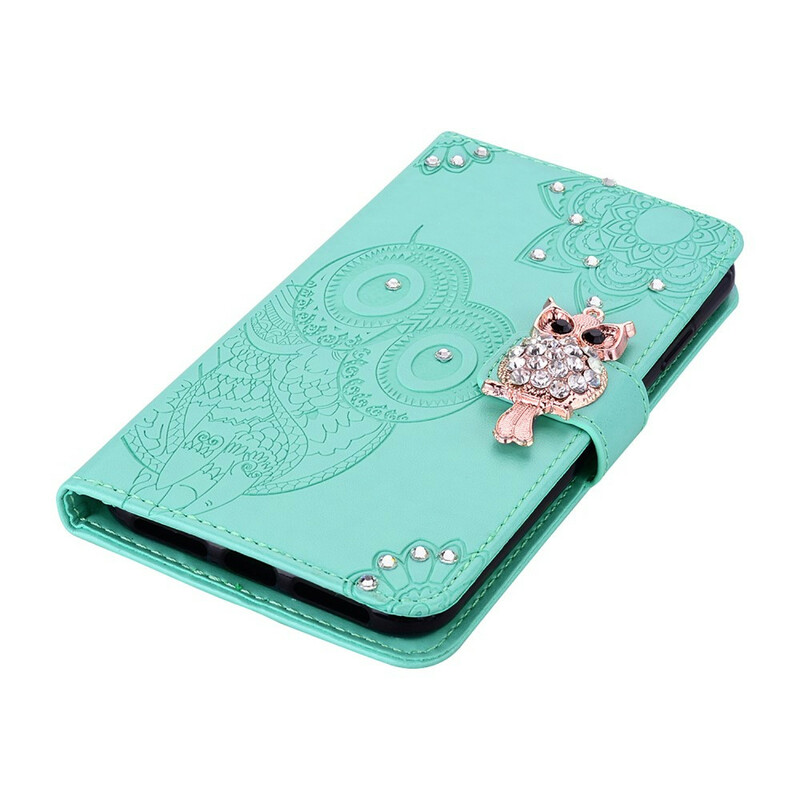 Housse Samsung Galaxy S20 FE Hibou Mandala et Breloque Housse Samsung Galaxy S20 FE Hibou Mandala et Breloque