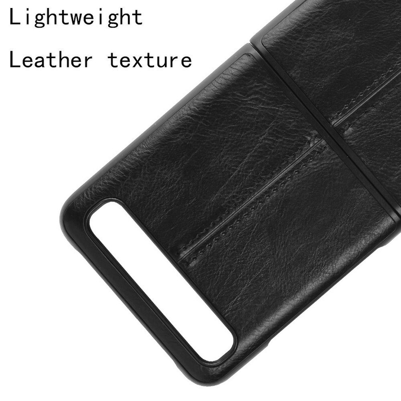 Coque Samsung Galaxy Z Flip Effet Cuir Couture Coque Samsung Galaxy Z Flip Effet Cuir Couture
