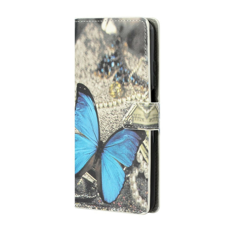 Housse Xiaomi Mi 10T / 10T Pro Papillon Bleu Housse Xiaomi Mi 10T / 10T Pro Papillon Bleu