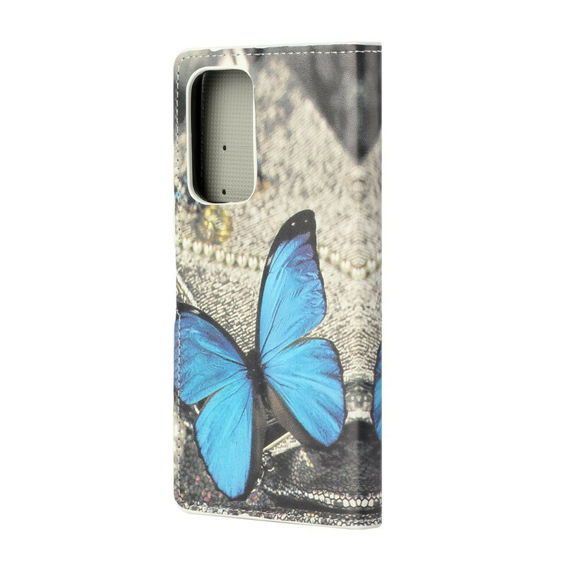 Housse Xiaomi Mi 10T / 10T Pro Papillon Bleu Housse Xiaomi Mi 10T / 10T Pro Papillon Bleu