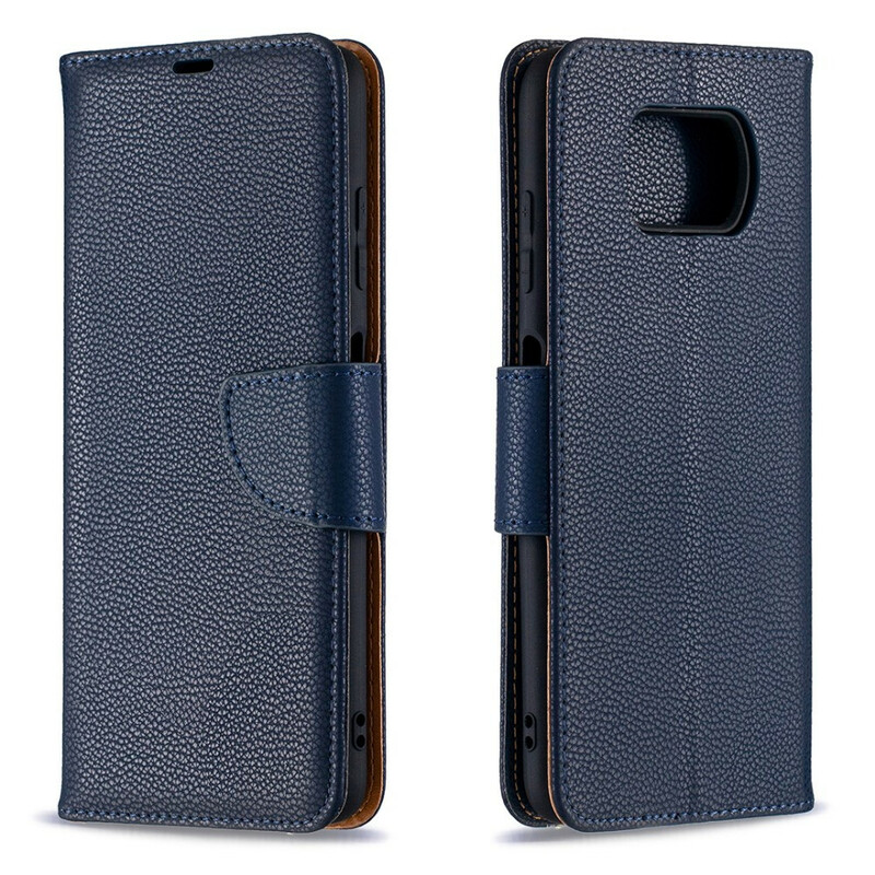 Housse Xiaomi Poco X3 Litchi Rabat Oblique
