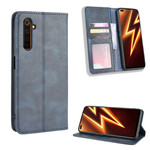 Flip Cover Realme X50 Pro Effet Cuir Vintage Stylisé