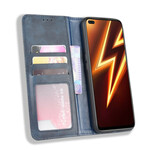 Flip Cover Realme X50 Pro Effet Cuir Vintage Stylisé