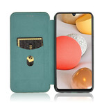 Flip Cover Samsung Galaxy A42 5G Fibre Carbone