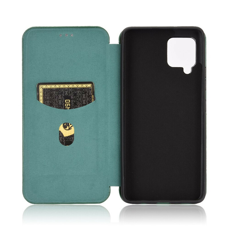 Flip Cover Samsung Galaxy A42 5G Fibre Carbone