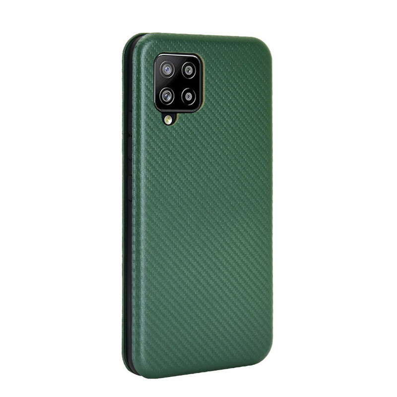 Flip Cover Samsung Galaxy A42 5G Fibre Carbone