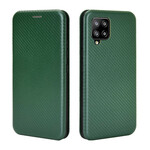 Flip Cover Samsung Galaxy A42 5G Fibre Carbone
