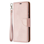 Housse Samsung Galaxy A42 5G Litchi Rabat Oblique