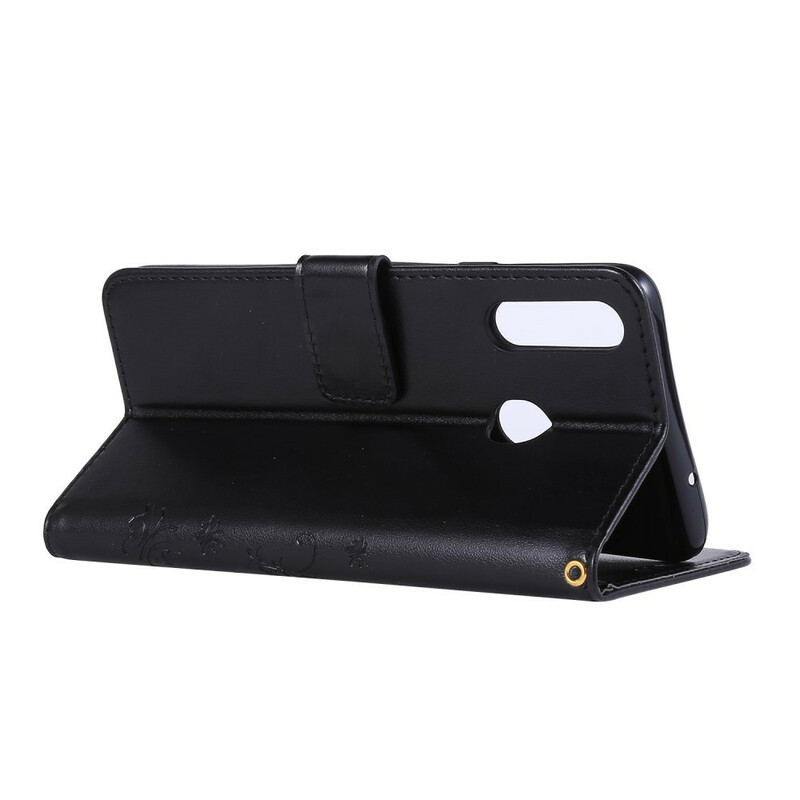 Housse Samsung Galaxy A20s Papillons et Fleurs