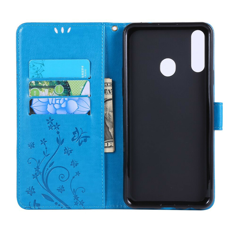 Housse Samsung Galaxy A20s Papillons et Fleurs Housse Samsung Galaxy A20s Papillons et Fleurs