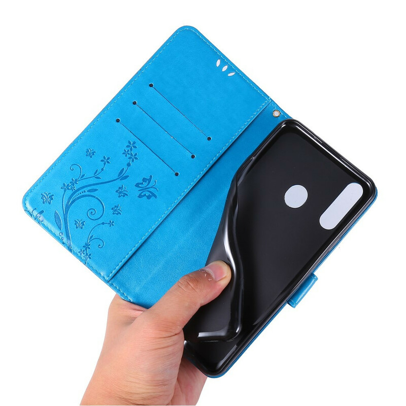 Housse Samsung Galaxy A20s Papillons et Fleurs Housse Samsung Galaxy A20s Papillons et Fleurs