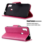 Housse Samsung Galaxy M11 Les Papillons en Vol avec Lanière