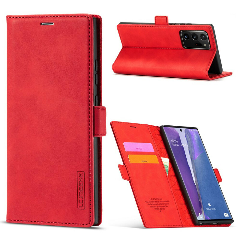 Flip Cover Samsung Galaxy Note 20 Ultra LC.IMEEKE Effet Cuir