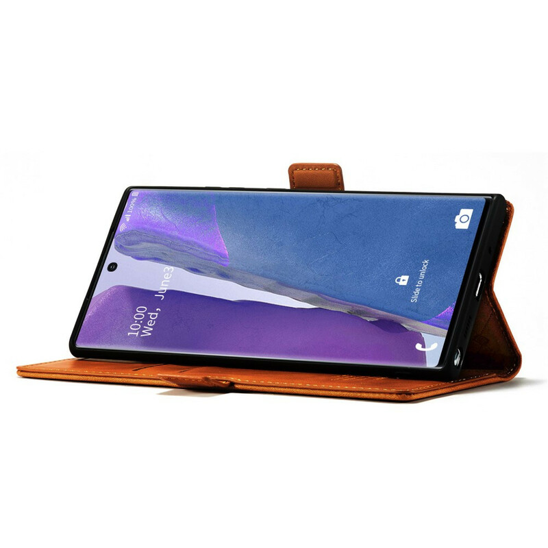 Flip Cover Samsung Galaxy Note 20 Ultra LC.IMEEKE Effet Cuir