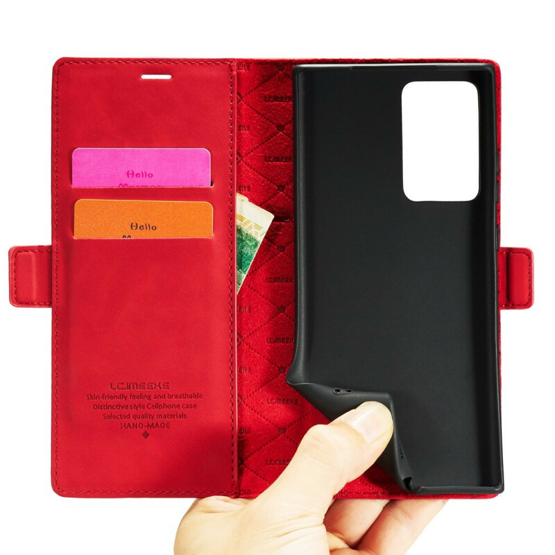 Flip Cover Samsung Galaxy Note 20 Ultra LC.IMEEKE Effet Cuir