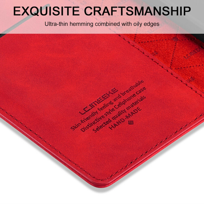 Flip Cover Samsung Galaxy Note 20 Ultra LC.IMEEKE Effet Cuir