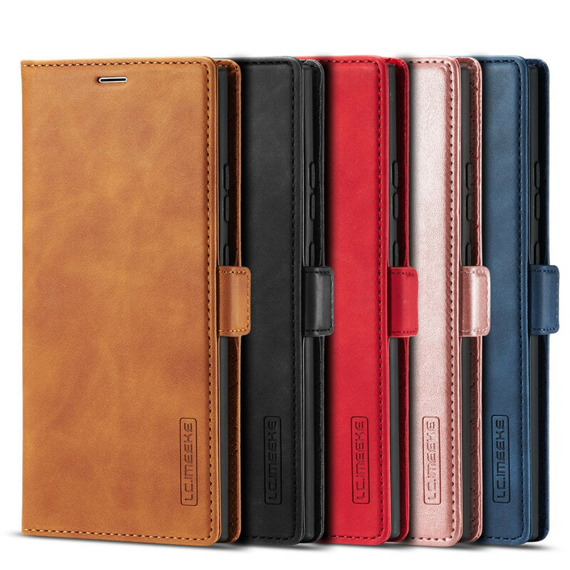 Flip Cover Samsung Galaxy Note 20 Ultra LC.IMEEKE Effet Cuir