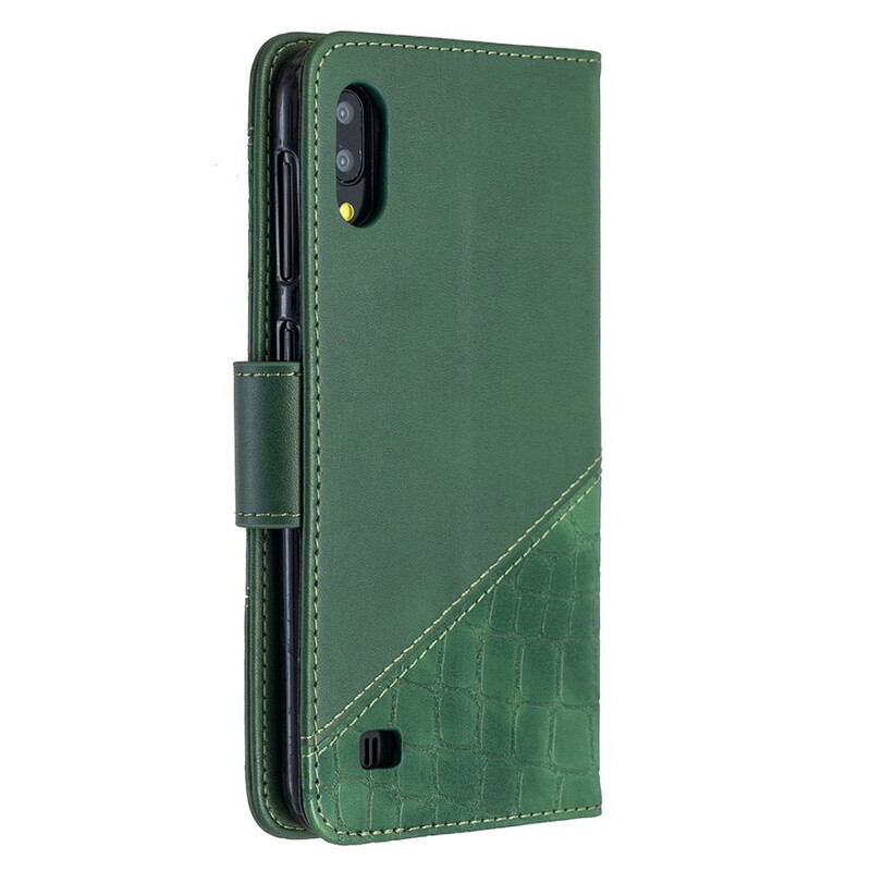 Housse Samsung Galaxy A10 Effet Peau de Crocodile Classique