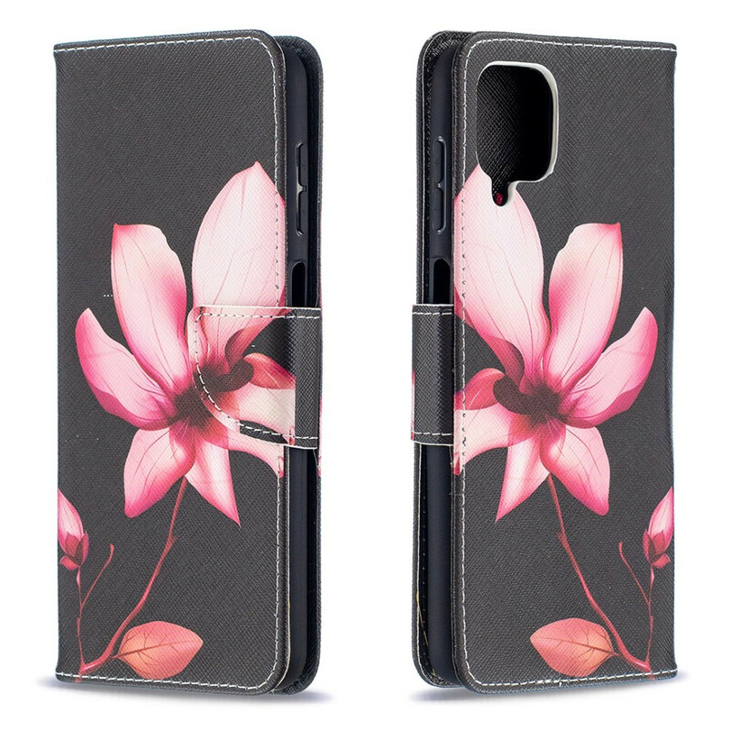 Housse Samsung Galaxy A12 Fleur Rose Housse Samsung Galaxy A12 Fleur Rose