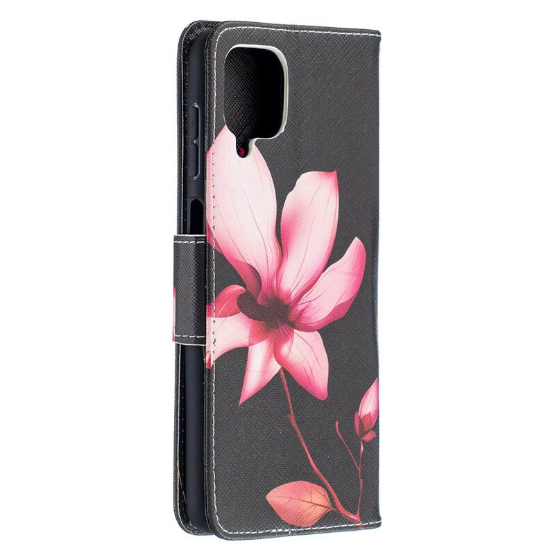 Housse Samsung Galaxy A12 Fleur Rose Housse Samsung Galaxy A12 Fleur Rose