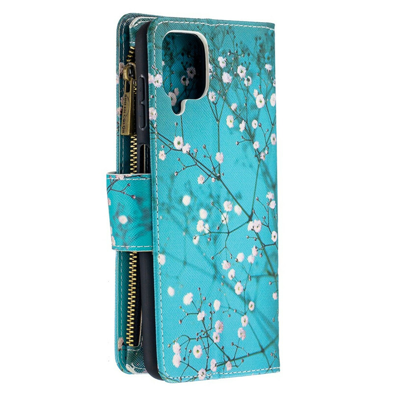 Housse Samsung Galaxy A12 Poche Zippée Arbre Housse Samsung Galaxy A12 Poche Zippée Arbre