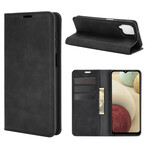 Flip Cover Samsung Galaxy A12 Effet Cuir Douceur Flip Cover Samsung Galaxy A12 Effet Cuir Douceur