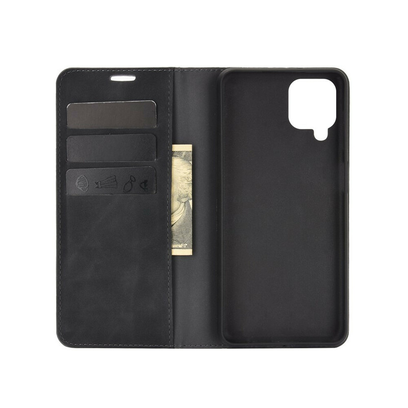 Flip Cover Samsung Galaxy A12 Effet Cuir Douceur Flip Cover Samsung Galaxy A12 Effet Cuir Douceur