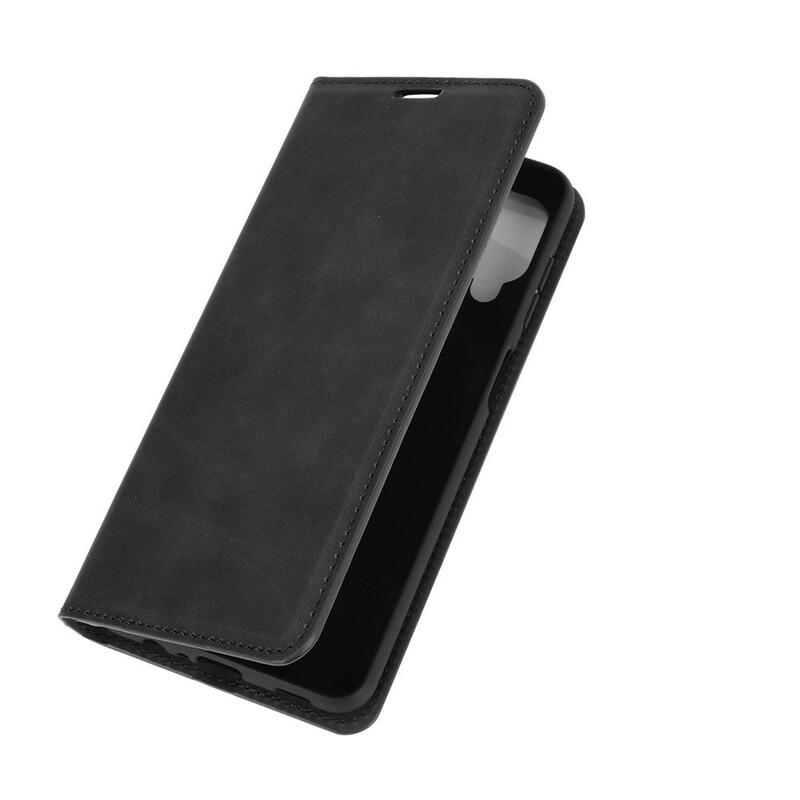 Flip Cover Samsung Galaxy A12 Effet Cuir Douceur Flip Cover Samsung Galaxy A12 Effet Cuir Douceur